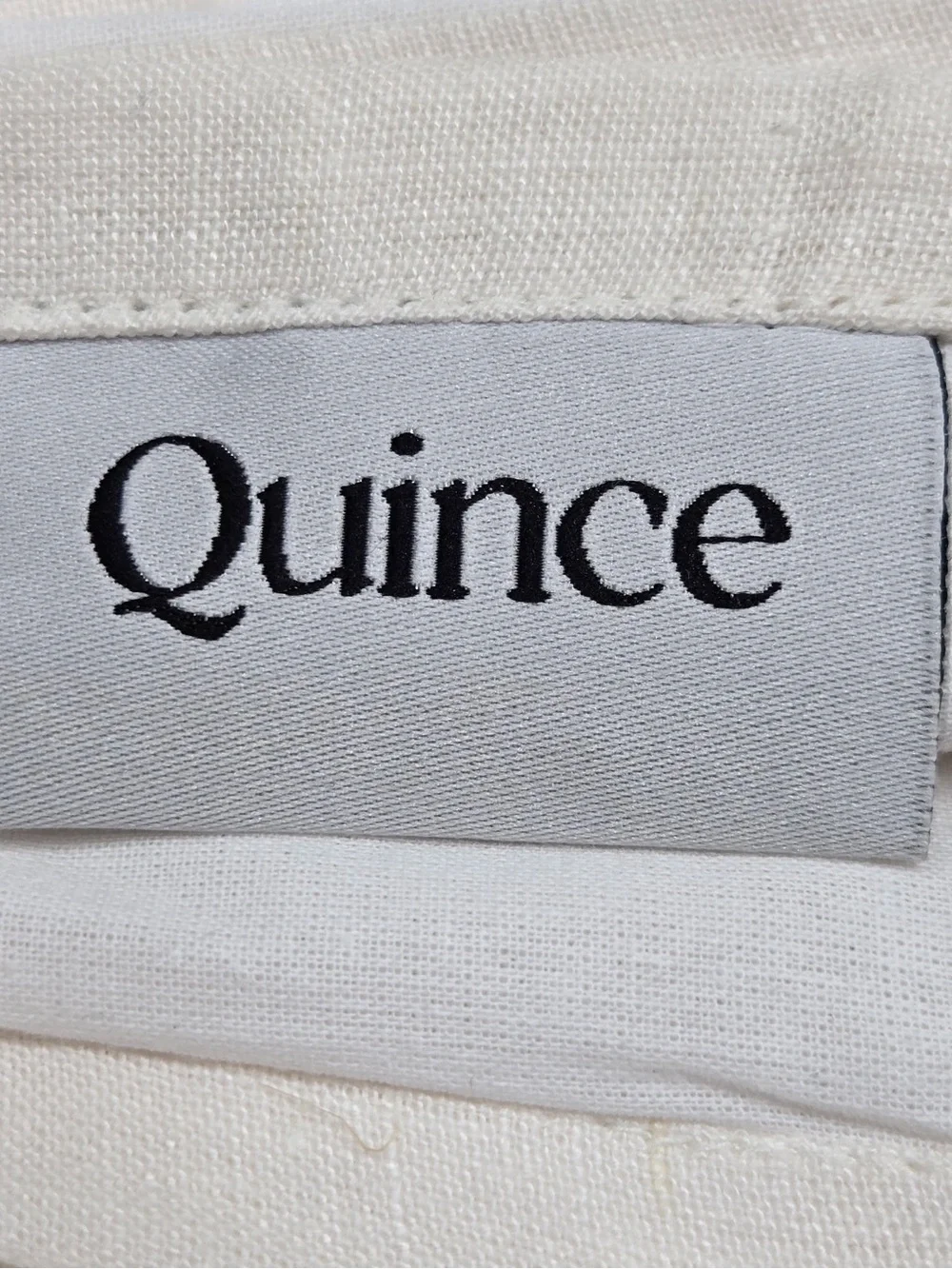 NWT QUINCE Set Of 2 48x96 European Linen Curtains Cream 0432